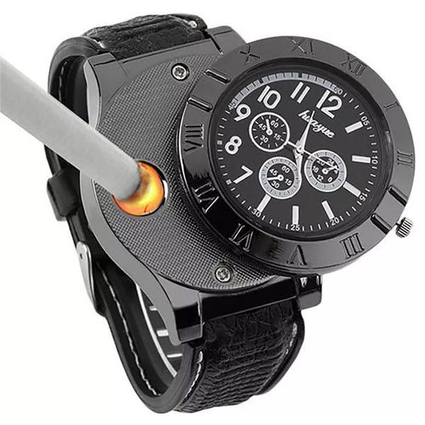 Watch with Electric Lighter – ساعة بولاعة كهربائية